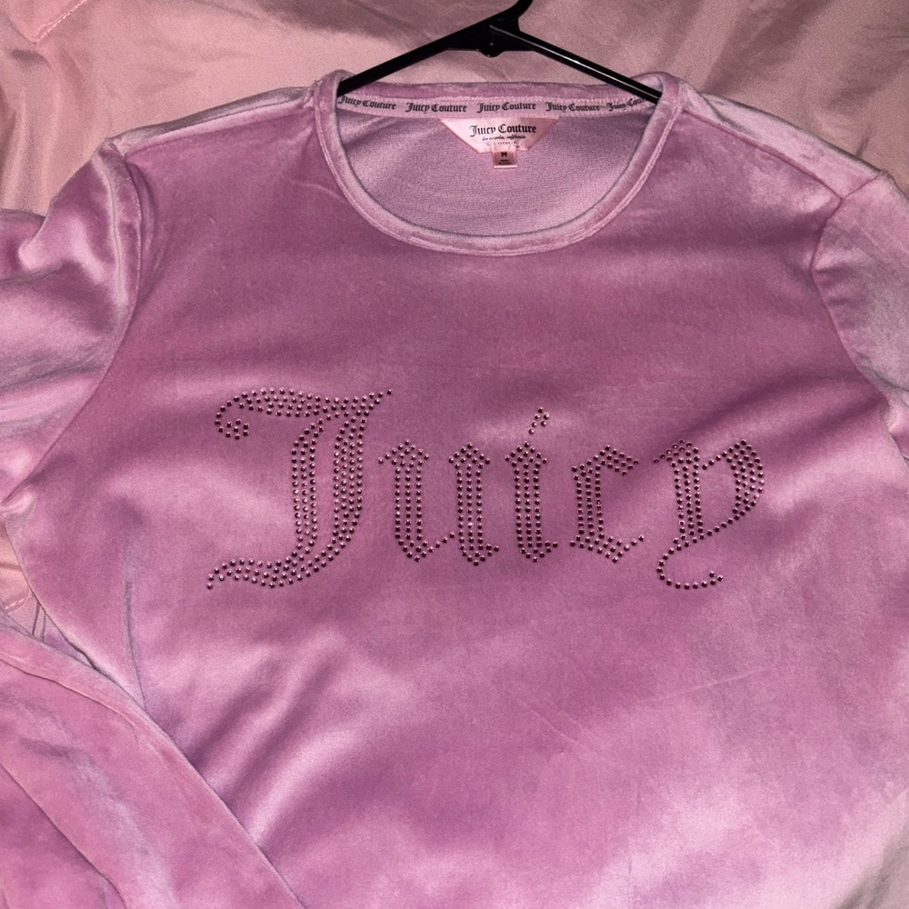 Juicy Couture Light Pink Velour Top